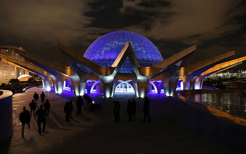 Minoo Dome planetarium interior