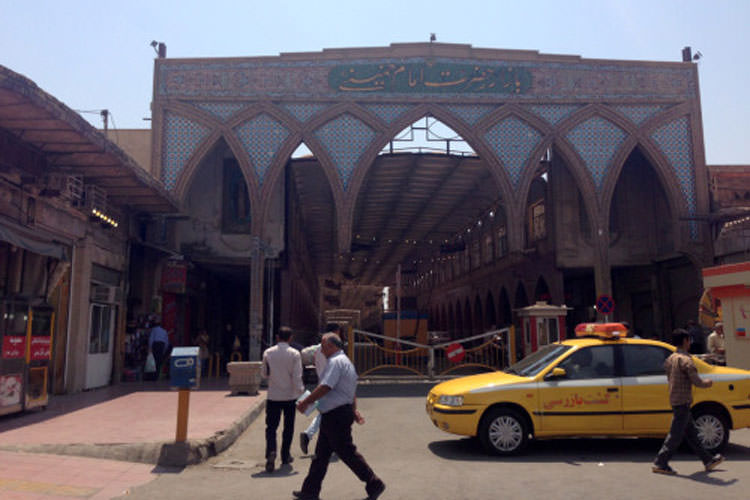 Imam Khomeini Street covered market with its Pahlavi-era brick architecture