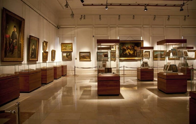 Interior hall of Baharestan Mansion