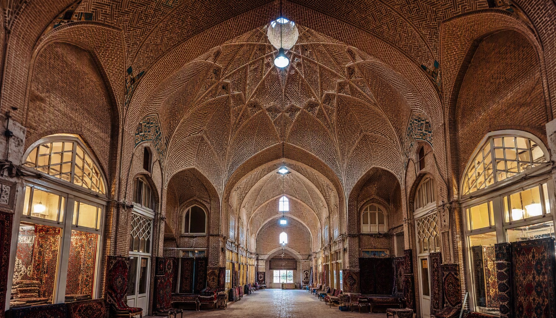 The magnificent entrance and architecture of Tabriz Historic Bazaar