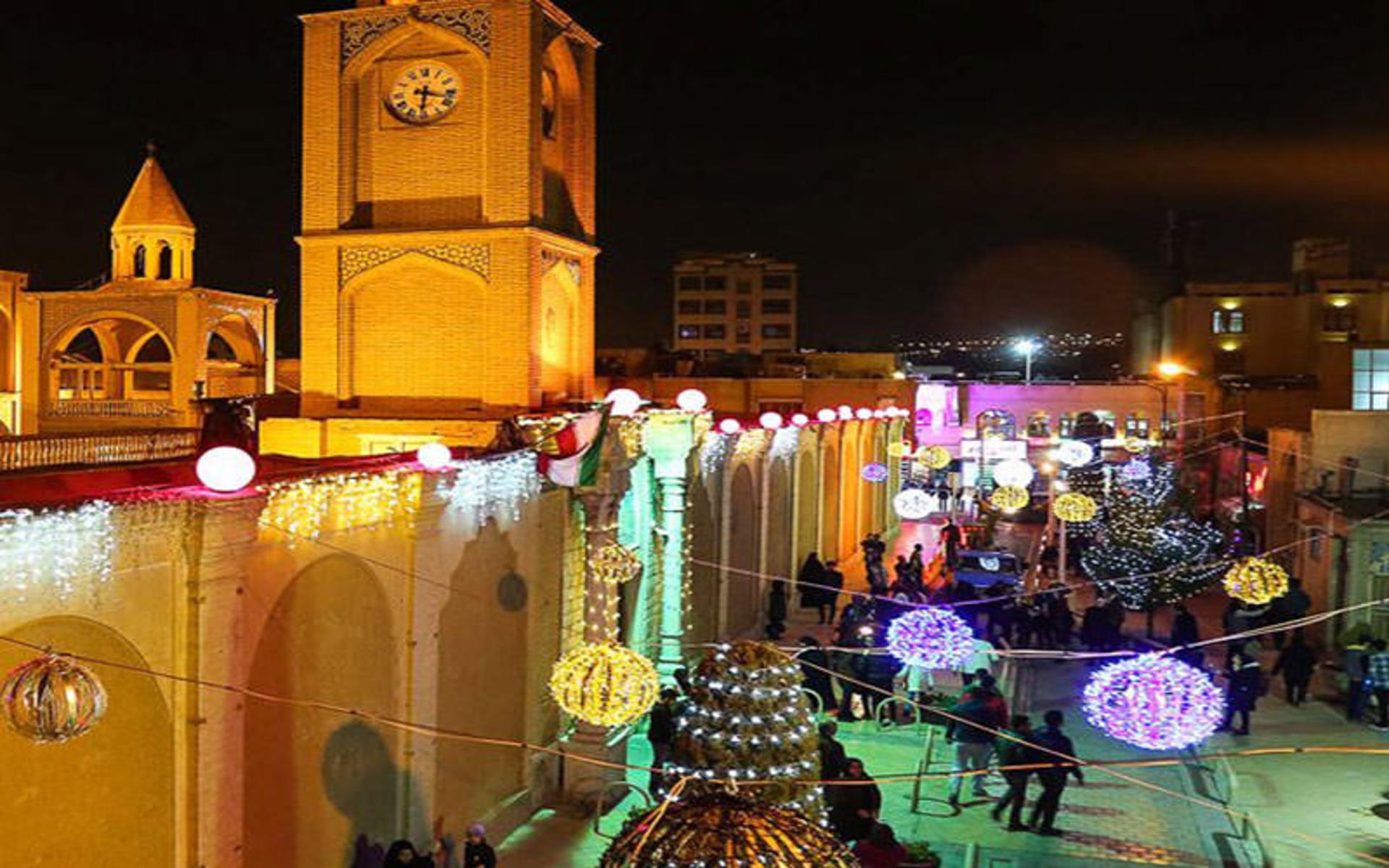Christian community gathering during the holiday season