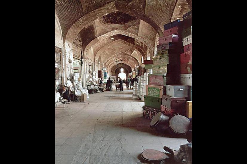 Caravanserai courtyard in the complex