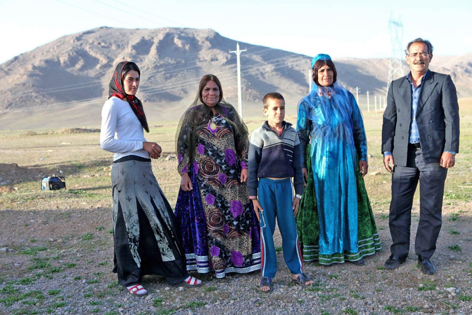 Qashqai nomads migrating with their livestock through the Zagros mountains