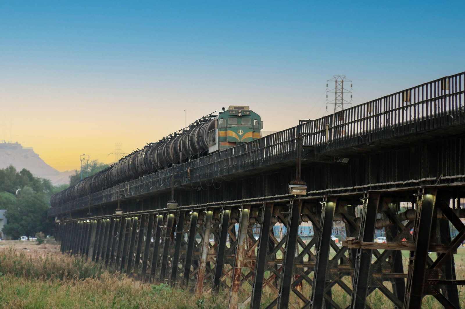 The Black Bridge, the oldest bridge in Ahvaz, spanning the Karun River
