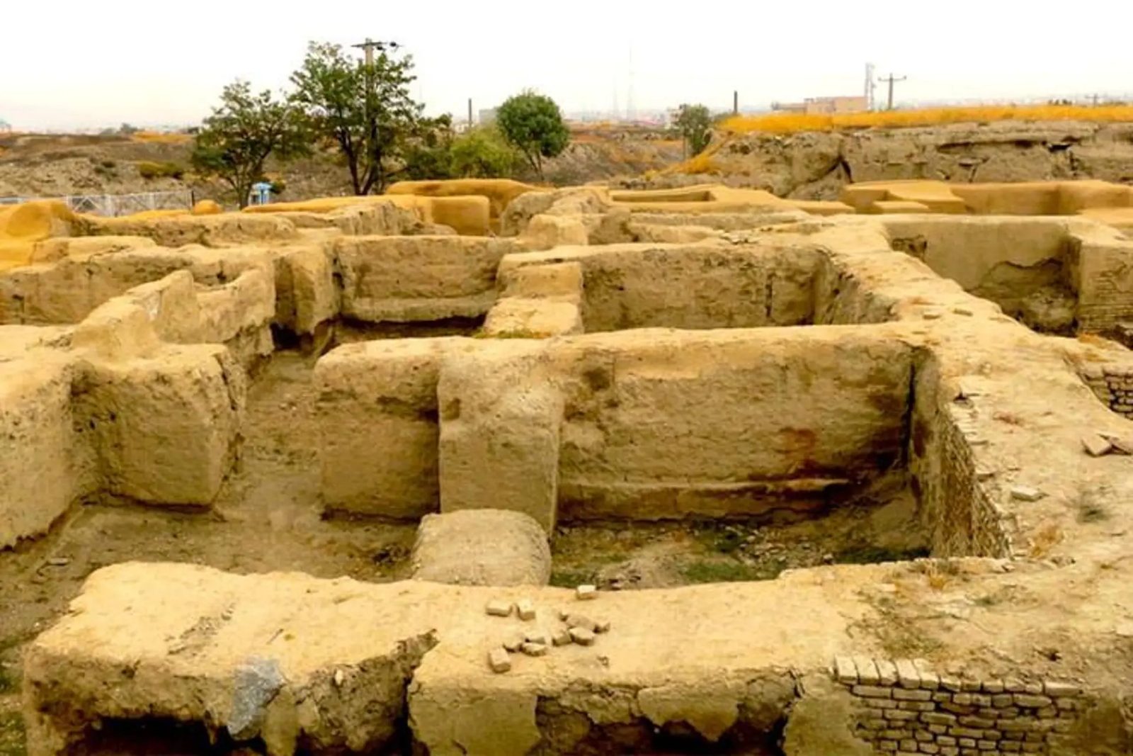 Excavated remains at Hegmataneh, the buried Median capital