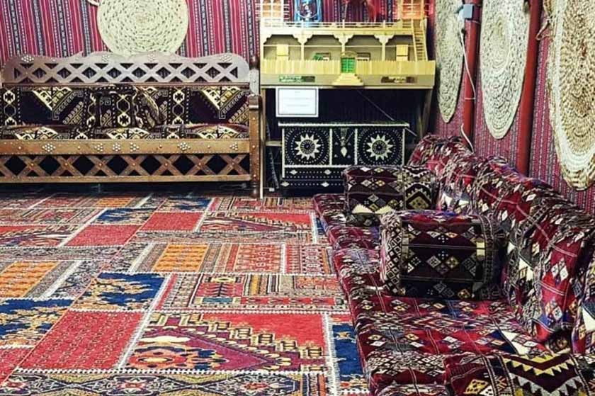 A traditional room at a homestay in Bago village