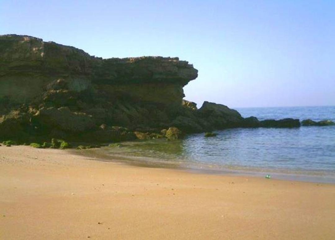 Pink Lipar Lagoon near the village of Ramin east of Chabahar