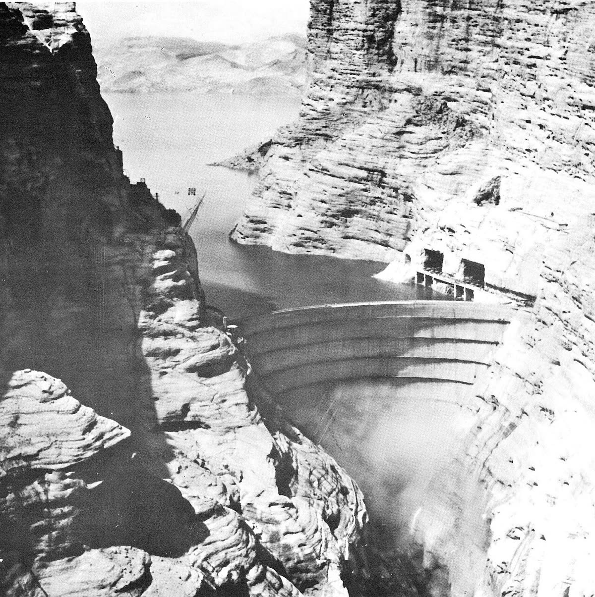 Dez Dam and its reservoir