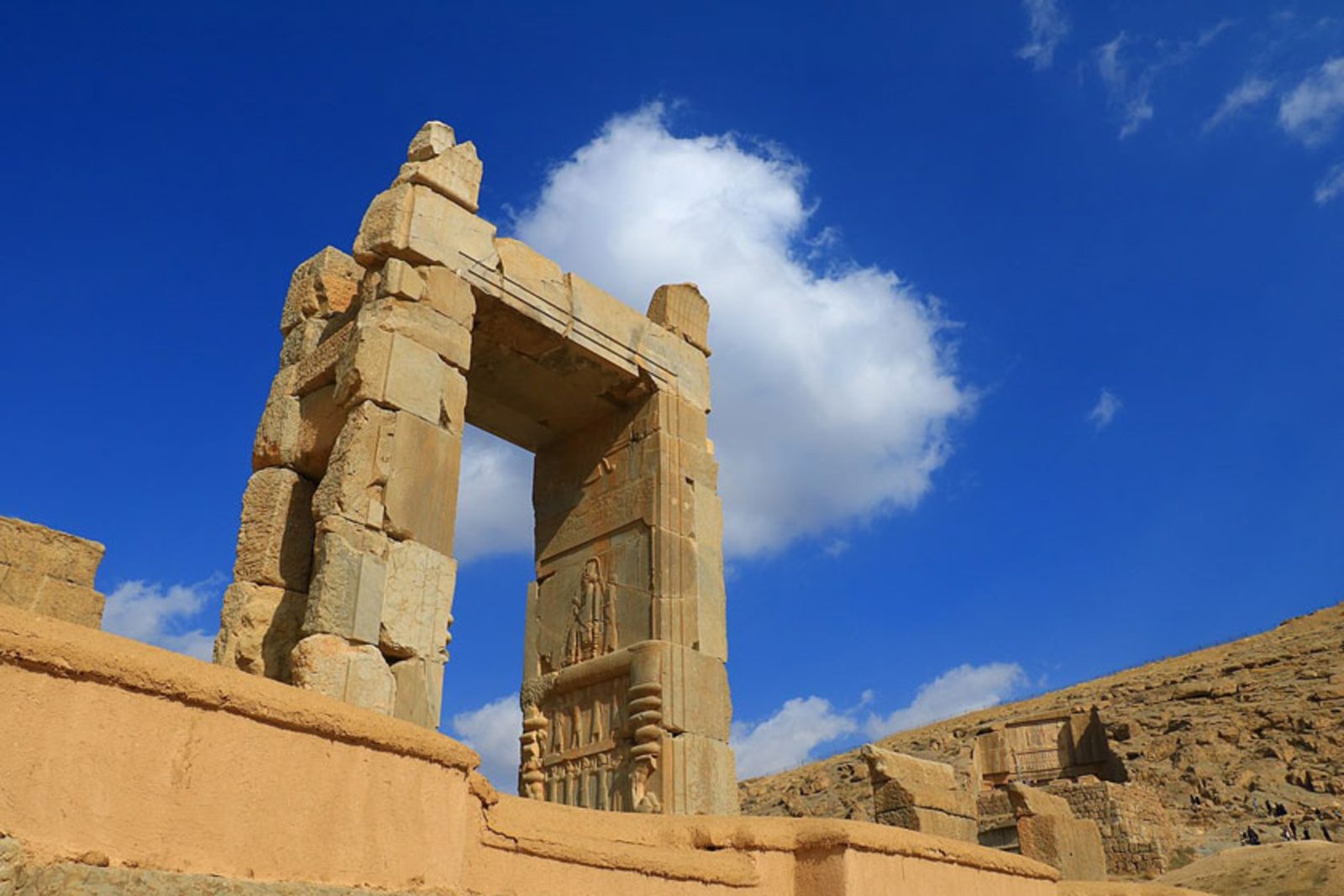 The Apadana stairway reliefs, showing delegations from across the empire bringing tribute to the Achaemenid king.