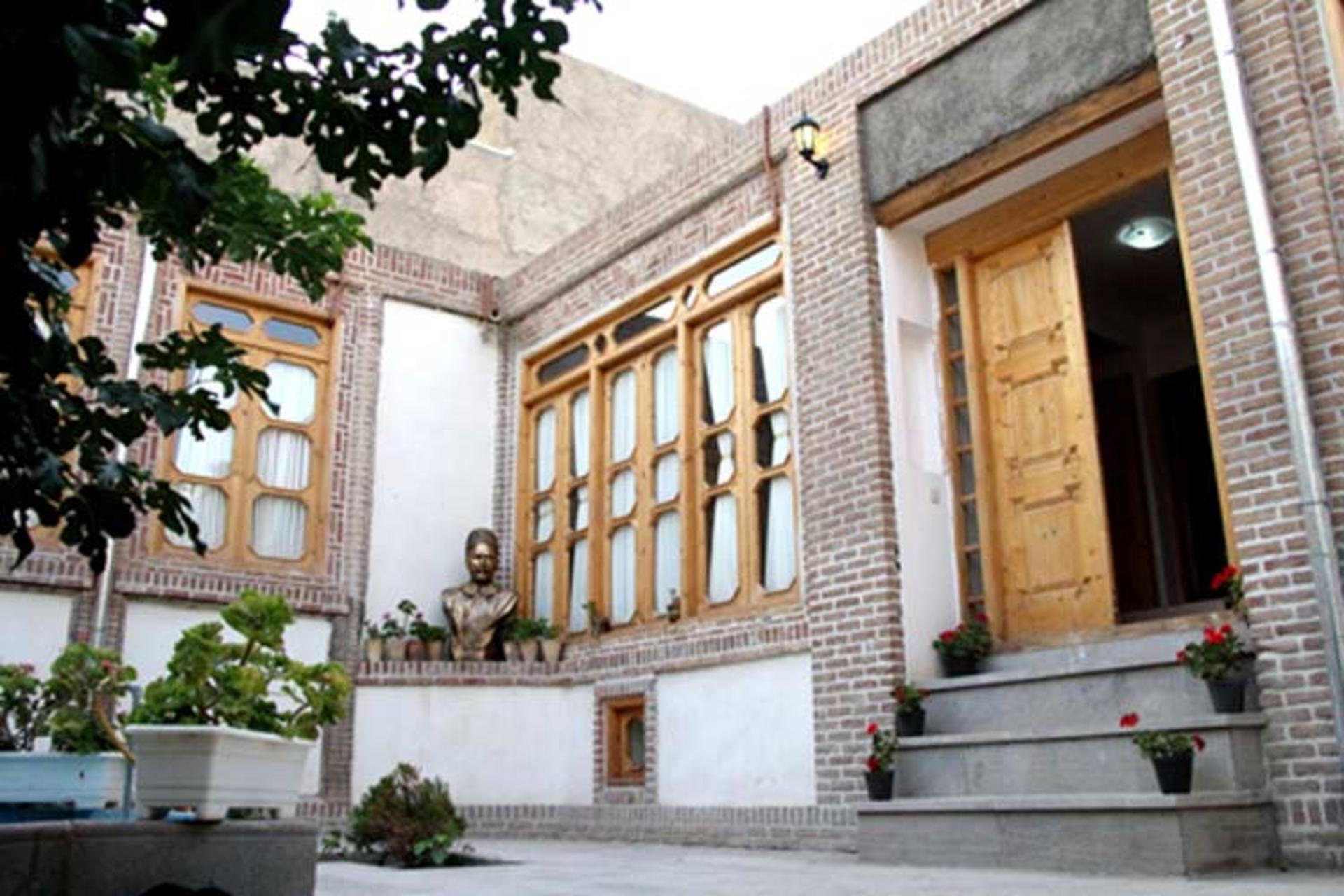Decorative stained-glass windows in a Tabriz historical house